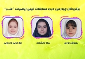 برگزیدگان چهارمین دوره مسابقات تیمی ریاضیات «متــر»